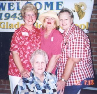 Standing; Vicki, Teresa, & Brenda.    Seated; Edna Kelley